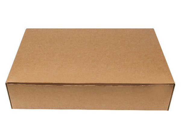 Гофрированная коробка для капкейков на 24 шт., cерия "Fupeco CupcakeBox" Стандарт, из микрогофрокартона бур/бур с поштучными самосборными вкладышами.  Размер 456*310*82 мм.