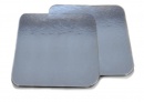 Подложки картонные ламинированные квадратные 29*29 см под торт или пирог. Цвет "серебро", толщина 1,25-1,3 мм