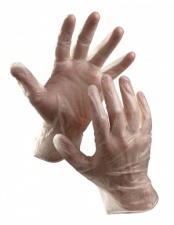 Перчатки полиэтиленовые прочные прозрачные одноразовые, большой размер L