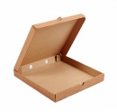 Гофрированный короб 420*420*40 под пиццу  серия "Fupeco PizzaBox" Крафт из 3-х слойного гофрокартона бур/бур (Д 40-42 см)