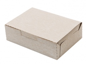 Упаковка картонная для пирожного и выпечки серия "Fupeco SweetBox Эконом" до 1 кг, 200*140*80 бел/бел