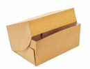 Упаковка картонная серия "Fupeco SweetBox" для пирожного и выпечки из крафт бур/бел картона.  Р-р 200*100*75 до 1 кг