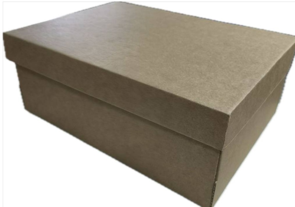 Гофрокороб 330*240*130 для обуви из микрогофрокартона бур/бур