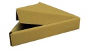 Гофрированная коробка 260*260*260*40 треугольная для пиццы серия "Fupeco PizzaBox" Крафт из микрогофрокартона бур/бур