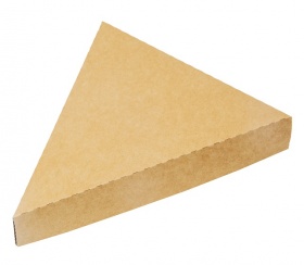 Упаковка картонная под пиццу из крафт картона, р-р 240*240*200*35мм, серия "Fupeco PizzaBox" бур/бел
