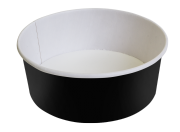 Контейнер салатник бумажный с круглым дном, 750мл черный