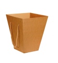 Картонные коробки для доставки букетов, трапеция , из гофрокартона бур/бур, р-р 200*300*350
