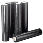 Стрейч-пленка цветная черная 17мкм; 20мкм; 23мкм/500мм -2,0кг (вес)