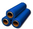 Стрейч пленка цветная синяя 17мкм; 20мкм; 23мкм/500мм-2,0кг (вес)