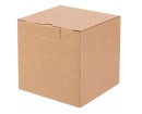 Гофрированная коробка кубик 100*100*100 самосборная  из микрогофрокартона для маркетплейсов  бур/бур