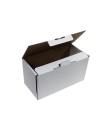 Гофрированная картонная коробка 155*75*85 для сувениров из микрогофрокартона бел/бур для маркетплейсов